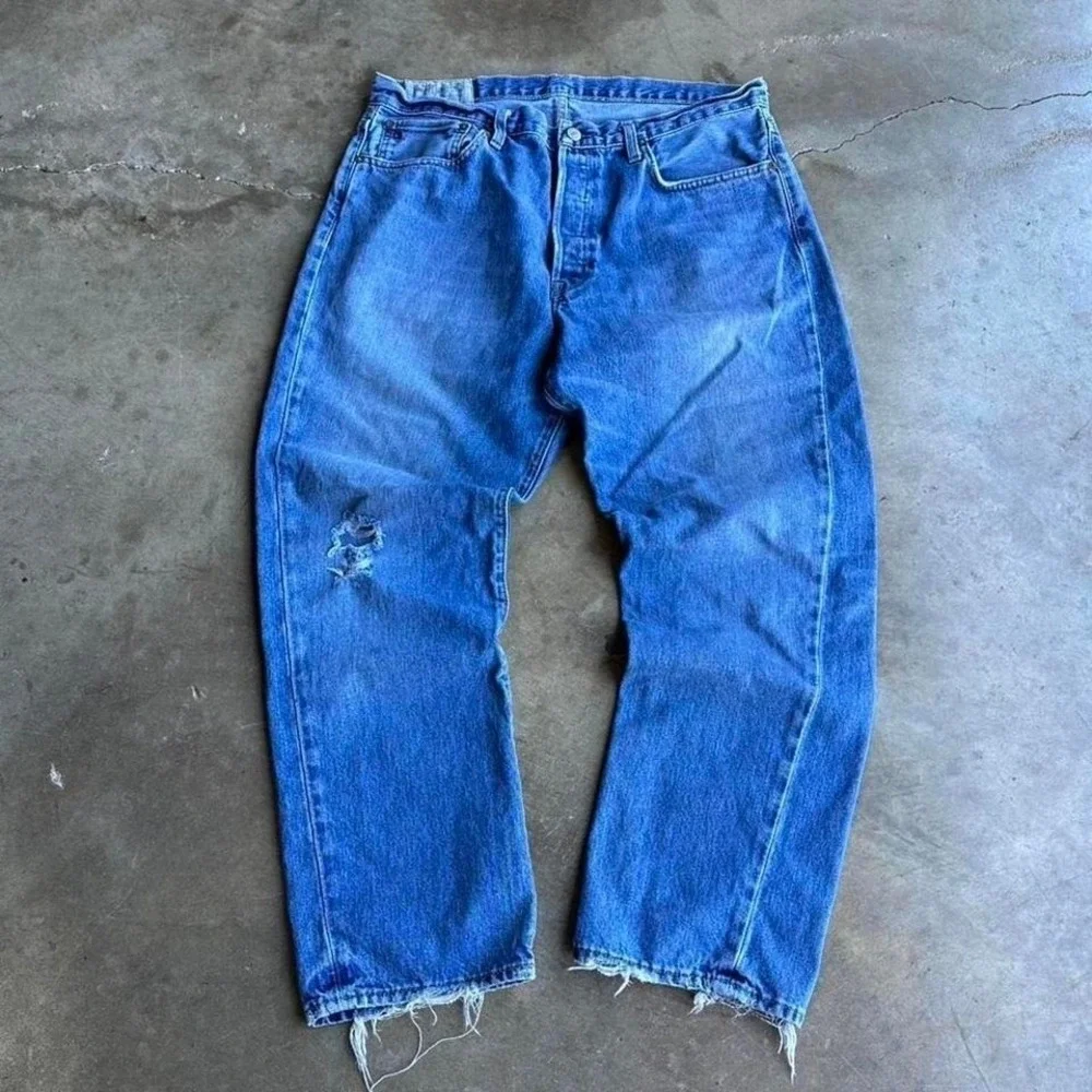 Polo Ralph Lauren relaxed fit distressen jeans vintage size 34x27